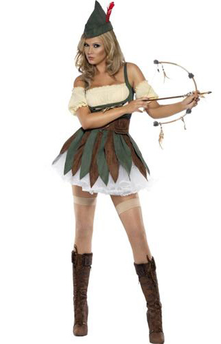 Halloween Costume Robin Hood Woman Costume - Click Image to Close